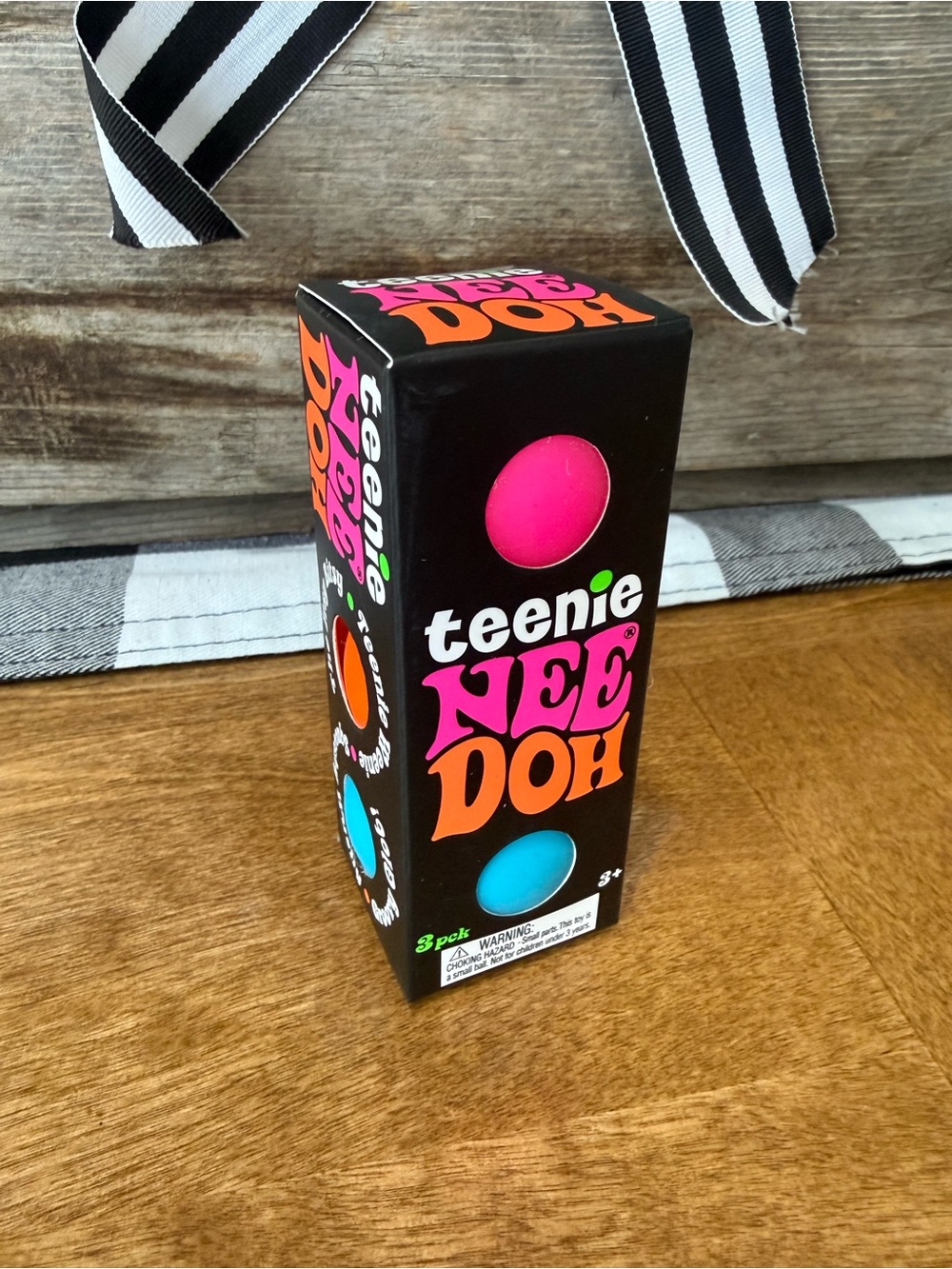 NeeDoh Teenie glob 3 Pack - Pink, Blue& Orange